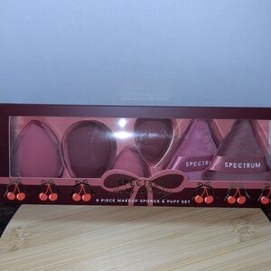 Spectrum Collection- Very Cherry- 6-Piece Makeup Sponge & Puff Set- vegan